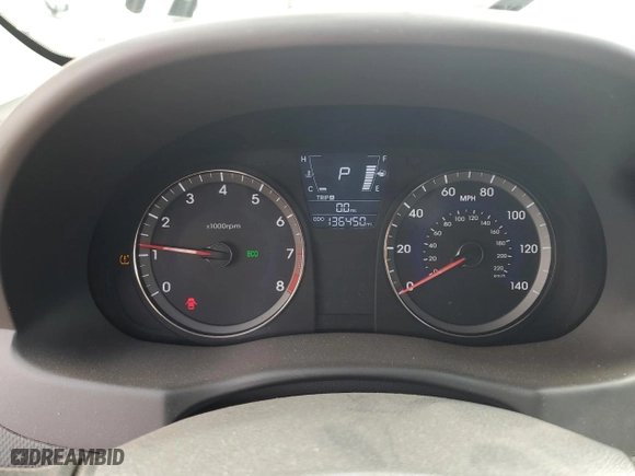 2013 Hyundai Accent GL with VIN KMHCT5AE7DU107861, listed as a Copart auction lot 51367535 with 136,450 mi miles and Clean Title. Bid and sale history available at carsss.com. Image 9.