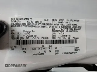 2016 Ford Focus SE z VIN 1FADP3F22GL260860, wystawiony jako Copart lot #61085065 z przebiegiem 136 160 mil mil oraz Szkoda całkowita • Salvage title. Historia ofert i sprzedaży dostępna na DreamBid. Obrazek 13.