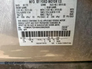 2022 Ford Explorer XLT with VIN 1FMSK7DH8NGB62920, listed as a Copart auction lot 56868815 with 26,425 mi miles and Salvage title. Bid and sale history available at DreamBid. Image 14.