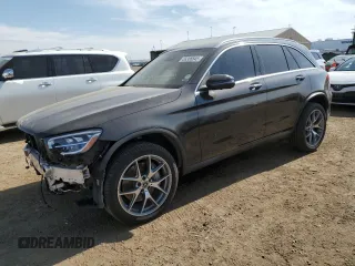 2022 Mercedes-Benz GLC 300 z VIN W1N0G8EB6NV395938, wystawiony jako Copart lot #58386645 z przebiegiem 27 701 mil mil oraz Szkoda całkowita • Salvage title. Historia ofert i sprzedaży dostępna na DreamBid. Obrazek 1.