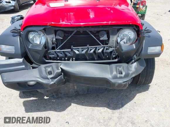 2022 Jeep Wrangler Sport with VIN 1C4GJXAG3NW195967, listed as a IAAI auction lot 42265207 with 41,220 mi miles and . Bid and sale history available at DreamBid. Image 6.