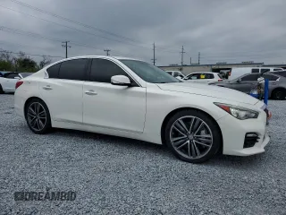 2014 Infiniti Q50 Hybrid Sport with VIN JN1AV7AP0EM692306, listed as a Copart auction lot 88644575 with 83,444 mi miles and Clean Title. Bid and sale history available at DreamBid. Image 4.