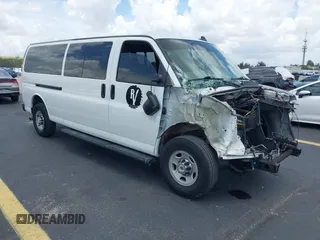 2019 Chevrolet Express Passenger LT with VIN 1GAZGPFG9K1266347, listed as a IAAI auction lot 42531922 with 141,523 mi miles and . Bid and sale history available at DreamBid. Image 1.