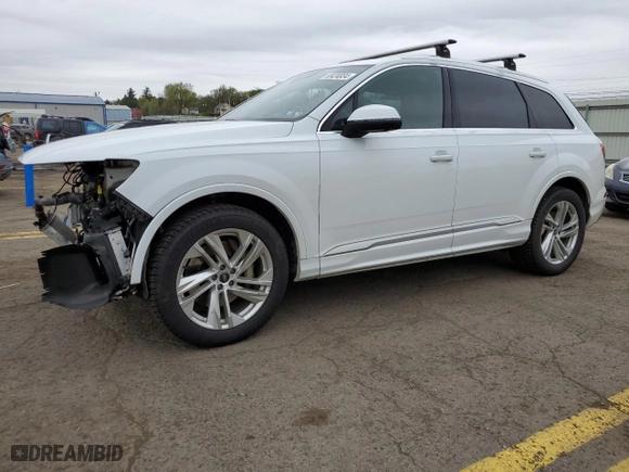 2021 Audi Q7 Premium with VIN WA1AXAF72MD022343, listed as a Copart auction lot 50434834 with 96,076 mi miles. Bid and sale history available at carsss.com. Image 1.