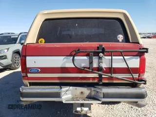 1991 Ford Bronco XL with VIN 1FMEU15N1MLA21539, listed as a Copart auction lot 41602145 with 14,758 mi miles and Salvage Title. Bid and sale history available at carsss.com. Image 6.