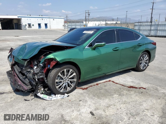 2019 Lexus ES 350 with VIN JTHBZ1B1XK2004024, listed as a Copart auction lot 54936165 with 66,335 mi miles and Salvage Title. Bid and sale history available at DreamBid. Image 1.