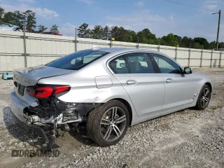 2021 BMW 5 Series 530e with VIN WBA13AG03MCG57984, listed as a Copart auction lot 53390224 with 68,634 mi miles and . Bid and sale history available at carsss.com. Image 3.