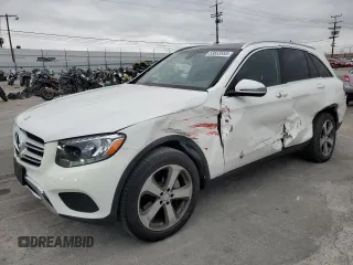 2017 Mercedes-Benz GLC with VIN WDC0G4JB9HF119221, listed as a Copart auction lot 53653555 with 55,291 mi miles and Salvage Title. Bid and sale history available at carsss.com. Image 1.
