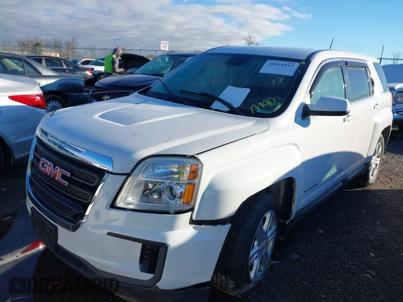 2016 GMC Terrain SLE with VIN 2GKALMEK2G6333836, listed as a IAAI auction lot 40810413 with 35,292 mi miles and . Bid and sale history available at carsss.com. Image 2.