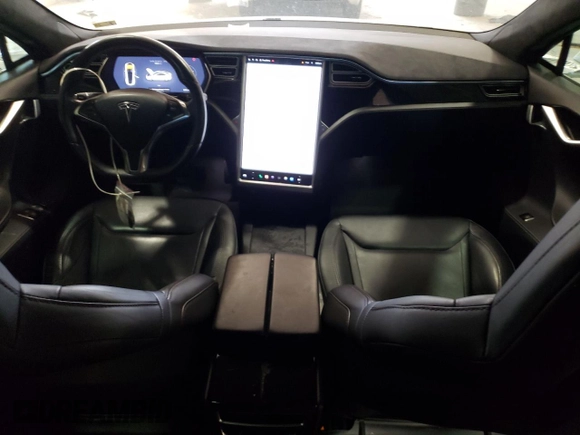 2016 Tesla Model S 90D with VIN 5YJSA1E2XGF160386, listed as a Copart auction lot 49360245 with 153,105 mi miles and Salvage Title. Bid and sale history available at DreamBid. Image 8.