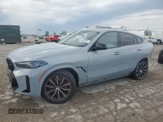 2024 BMW X6 M60i with VIN 5UX43EX09R9U91896, listed as a Copart auction lot 60459954 with 1,889 mi miles and Salvage Title. Bid and sale history available at carsss.com. Image 1.
