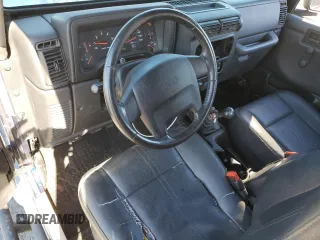 2003 Jeep Wrangler Sport with VIN 1J4FA49S63P361676, listed as a Copart auction lot 59054905 with 123,184 mi miles and Salvage title. Bid and sale history available at DreamBid. Image 8.