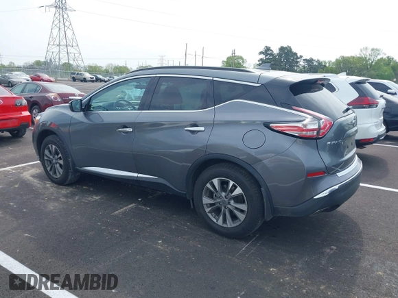 2017 Nissan Murano SV with VIN 5N1AZ2MG5HN193205, listed as a IAAI auction lot 41994619 with 85,509 mi miles. Bid and sale history available at carsss.com. Image 3.