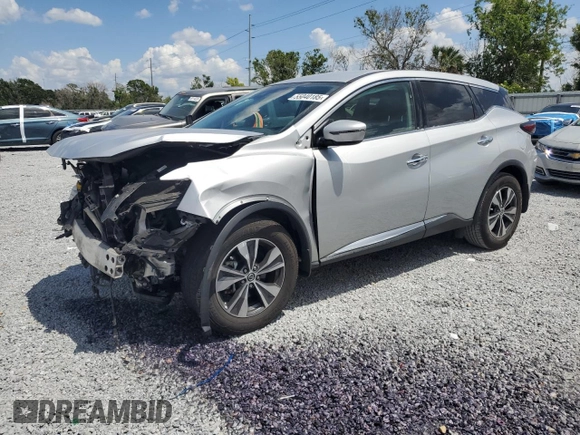 2020 Nissan Murano S with VIN 5N1AZ2AJ5LN148208, listed as a Copart auction lot 55040185 with 76,644 mi miles and Non repairable. Bid and sale history available at DreamBid. Image 1.