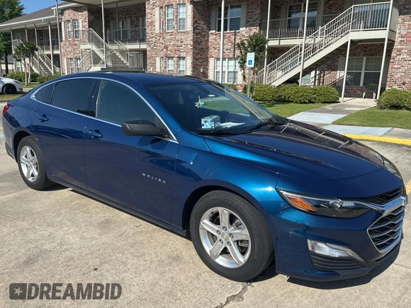 2019 Chevrolet Malibu LS z VIN 1G1ZB5ST1KF191460, wystawiony jako Copart lot #53805735 z przebiegiem 72 885 mil mil oraz Szkoda całkowita • Salvage title. Historia ofert i sprzedaży dostępna na DreamBid. Obrazek 1.