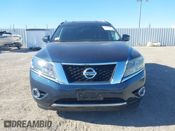 2015 Nissan Pathfinder Platinum with VIN 5N1AR2MN2FC658434, listed as a IAAI auction lot 41397102 with 162,500 mi miles and . Bid and sale history available at DreamBid. Image 12.