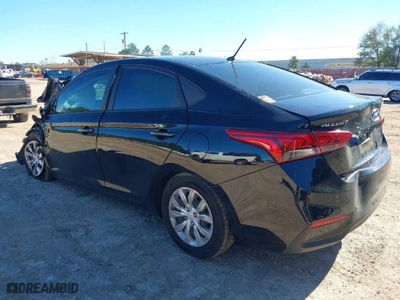 2022 Hyundai Accent SE with VIN 3KPC24A64NE183189, listed as a IAAI auction lot 40867921 with 1 mi miles. Bid and sale history available at carsss.com. Image 3.