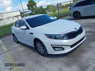 2015 Kia Optima LX z VIN KNAGM4A78F5614728, wystawiony jako IAAI lot #42494773 z przebiegiem 106 752 mil mil oraz . Historia ofert i sprzedaży dostępna na DreamBid. Obrazek 1.