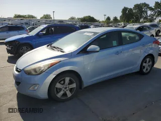2013 Hyundai Elantra GLS with VIN KMHDH4AE6DU486951, listed as a Copart auction lot 59324955 with 197,691 mi miles and Salvage title. Bid and sale history available at DreamBid. Image 1.