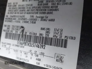 2018 Ford Mustang EcoBoost with VIN 1FA6P8TH3J5146392, listed as a IAAI auction lot 41780815 with 70,992 mi miles and . Bid and sale history available at carsss.com. Image 9.