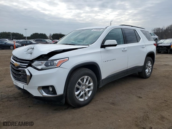 2021 Chevrolet Traverse LT Cloth with VIN 1GNEVGKW2MJ188769, listed as a Copart auction lot 47722285 with 48,169 mi miles and Salvage Title. Bid and sale history available at carsss.com. Image 1.