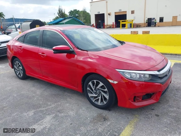 2017 Honda Civic Sedan EX with VIN 2HGFC2F78HH552372, listed as a IAAI auction lot 42085784 with 93,666 mi miles. Bid and sale history available at carsss.com. Image 1.