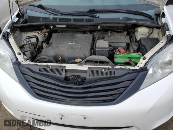 2013 Toyota Sienna L с VIN 5TDZK3DC6DS315122, выставлен на аукционе Copart как лот 47453125 с пробегом 161 106 миль миль и На запчасти • Non repairable. История ставок и продаж доступна на DreamBid. Изображение 12.