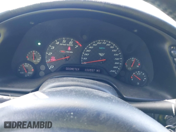 2002 Chevrolet Corvette Z06 with VIN 1G1YY12S225131395, listed as a IAAI auction lot 41440192 with 100,557 mi miles. Bid and sale history available at carsss.com. Image 7.
