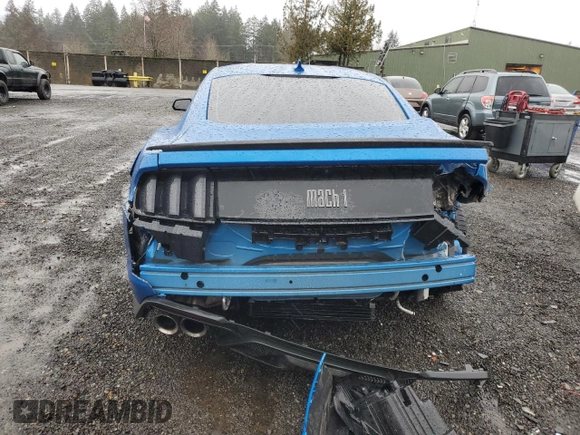 2021 Ford Mustang Mach 1 with VIN 1FA6P8R04M5555068, listed as a Copart auction lot 45604115 with 13,151 mi miles and Salvage Title. Bid and sale history available at carsss.com. Image 6.