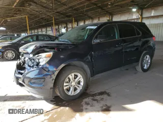 2016 Chevrolet Equinox LS with VIN 2GNALBEK9G6335946, listed as a Copart auction lot 46727795 with 97,460 mi miles and Salvage Title. Bid and sale history available at carsss.com. Image 1.