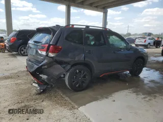 2023 Subaru Forester Special Sports with VIN JF2SKAJC9PH519062, listed as a Copart auction lot 57493575 with 11,588 mi miles and Salvage title. Bid and sale history available at DreamBid. Image 3.