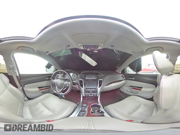 2015 Acura TLX V6 Advance with VIN 19UUB2F7XFA004587, listed as a Copart auction lot 86142474 with 0 mi miles and Salvage Title. Bid and sale history available at carsss.com. Image 13.