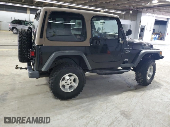 2001 Jeep Wrangler Sport with VIN 1J4FA49S31P331578, listed as a Copart auction lot 54302965 with 102,550 mi miles and Clean Title. Bid and sale history available at carsss.com. Image 3.