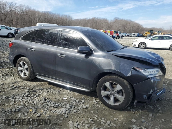2016 Acura MDX with VIN 5FRYD4H25GB010313, listed as a Copart auction lot 46729375 with 145,118 mi miles and Salvage Title. Bid and sale history available at carsss.com. Image 4.