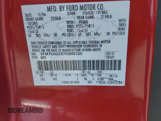 2007 Ford Escape XLS с VIN 1FMYU02Z57KB88320, выставлен на аукционе Copart как лот 62097855 с пробегом 150 670 миль миль и Чистый • Clean title. История ставок и продаж доступна на DreamBid. Изображение 13.