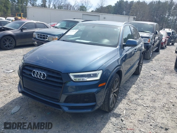 2018 Audi Q3 Premium Plus with VIN WA1JCCFS1JR007553, listed as a IAAI auction lot 41775321 with 81,665 mi miles and . Bid and sale history available at DreamBid. Image 18.