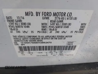 2017 Ford Explorer с VIN 1FM5K7B88HGB62470, выставлен на аукционе IAAI как лот 42508891 с пробегом 119 994 миль миль и . История ставок и продаж доступна на DreamBid. Изображение 9.