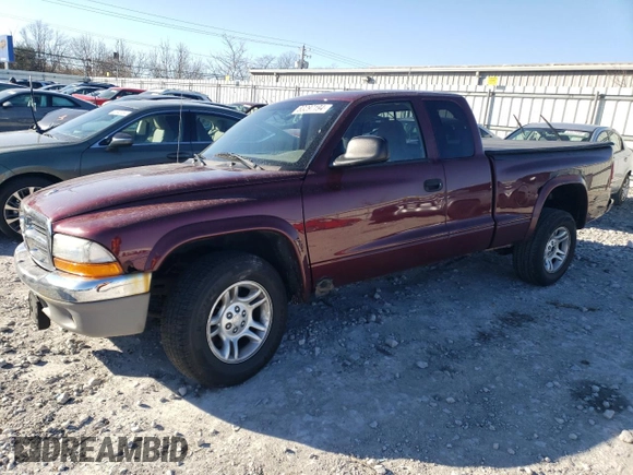 2003 Dodge Dakota SLT with VIN 1D7HL42N23S226033, listed as a Copart auction lot 83297194 with 0 mi miles and Salvage Title. Bid and sale history available at carsss.com. Image 1.