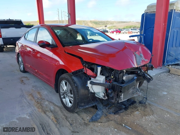 2020 Hyundai Elantra SEL with VIN 5NPD84LF1LH596485, listed as a IAAI auction lot 41914661 with 74,701 mi miles. Bid and sale history available at carsss.com. Image 1.