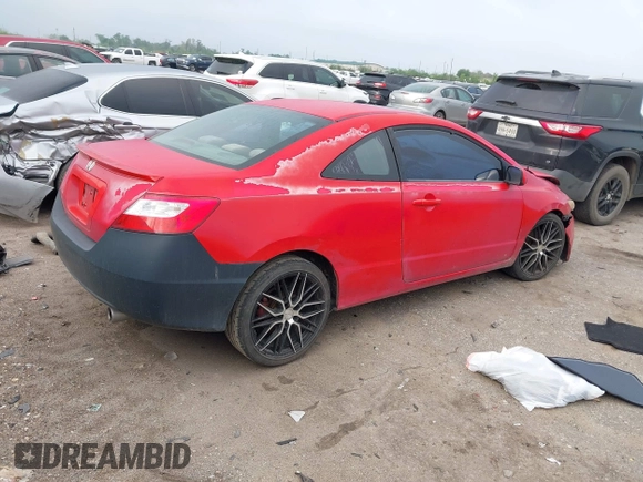 2007 Honda Civic Cpe EX with VIN 2HGFG11857H551533, listed as a IAAI auction lot 41895067 with 295,363 mi miles. Bid and sale history available at carsss.com. Image 4.