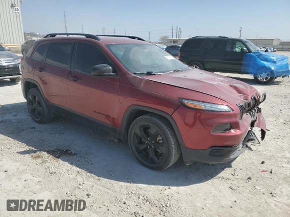 2017 Jeep Cherokee Sport with VIN 1C4PJLAB6HW669413, listed as a Copart auction lot 49135175 with 92,534 mi miles and Salvage Title. Bid and sale history available at carsss.com. Image 4.