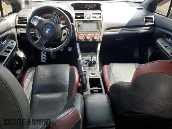 2015 Subaru WRX STI Limited with VIN JF1VA2U62F9802377, listed as a Copart auction lot 57689134 with 92,690 mi miles and Salvage title. Bid and sale history available at DreamBid. Image 8.