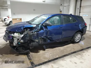2022 Chevrolet Equinox LS z VIN 3GNAXSEV9NS170493, wystawiony jako Copart lot #57219235 z przebiegiem Nie podano mil oraz Szkoda całkowita • Salvage title. Historia ofert i sprzedaży dostępna na DreamBid. Obrazek 1.