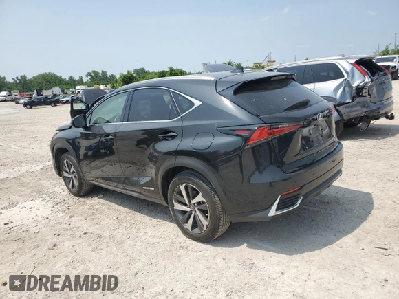 2021 Lexus NX 300h with VIN JTJGJRDZ7M2158822, listed as a Copart auction lot 59157055 with 28,314 mi miles and Salvage title. Bid and sale history available at DreamBid. Image 2.