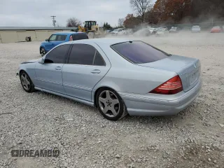 2005 Mercedes-Benz S-Class 5.0L with VIN WDBNG75J05A452316, listed as a Copart auction lot 82888994 with 167,954 mi miles and Salvage Title. Bid and sale history available at carsss.com. Image 2.