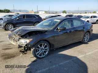 2014 Mazda 6 i Grand Touring with VIN JM1GJ1W67E1161265, listed as a Copart auction lot 52202445 with 91,471 mi miles and Salvage Title. Bid and sale history available at carsss.com. Image 1.