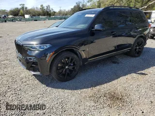 2021 BMW X7 M50i with VIN 5UXCX6C06M9G14044, listed as a Copart auction lot 46078775 with 49,938 mi miles and Salvage Title. Bid and sale history available at carsss.com. Image 1.