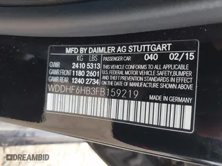 2015 Mercedes-Benz E-Class E 400 with VIN WDDHF6HB3FB159219, listed as a IAAI auction lot 41888536 with 99,130 mi miles. Bid and sale history available at carsss.com. Image 9.