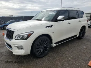2015 Infiniti QX80 z VIN JN8AZ2NE9F9086623, wystawiony jako Copart lot #55444815 z przebiegiem 198 692 mil mil oraz Czysty tytuł • Clean title. Historia ofert i sprzedaży dostępna na DreamBid. Obrazek 1.