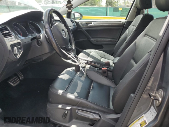 2017 Volkswagen Golf S with VIN 3VWH17AU1HM520790, listed as a Copart auction lot 56584255 with 132,428 mi miles and Salvage title. Bid and sale history available at DreamBid. Image 7.